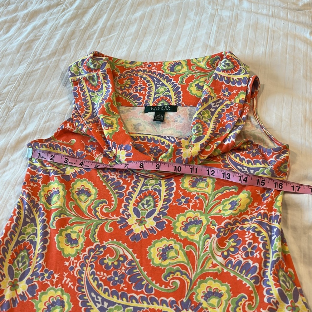 Lauren Ralph Lauren Vibrant Paisley Mini Dress - Picture 6 of 9